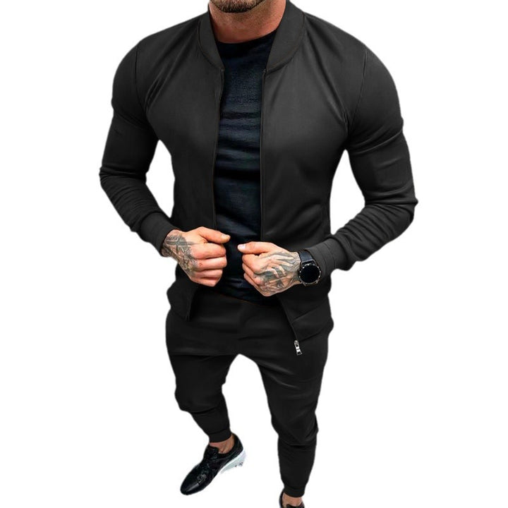 Men's sporty tracksuit with stylish zipper and breathable materials Lisslune
