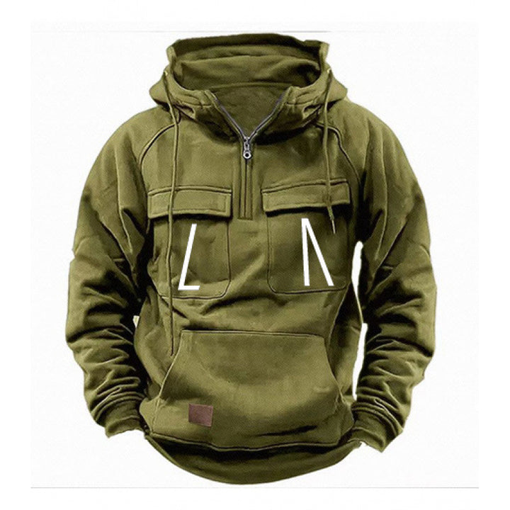 Men's leisure hoodie with pockets and modern fit Lisslune