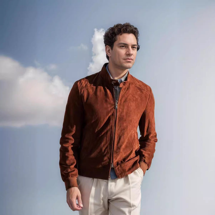 Men's Sporty Lightweight Jacket with Modern Collar Lisslune
