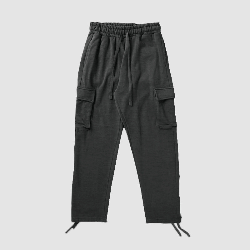 Men's cargo jogging pants with elastic waistband and practical side pockets Lisslune