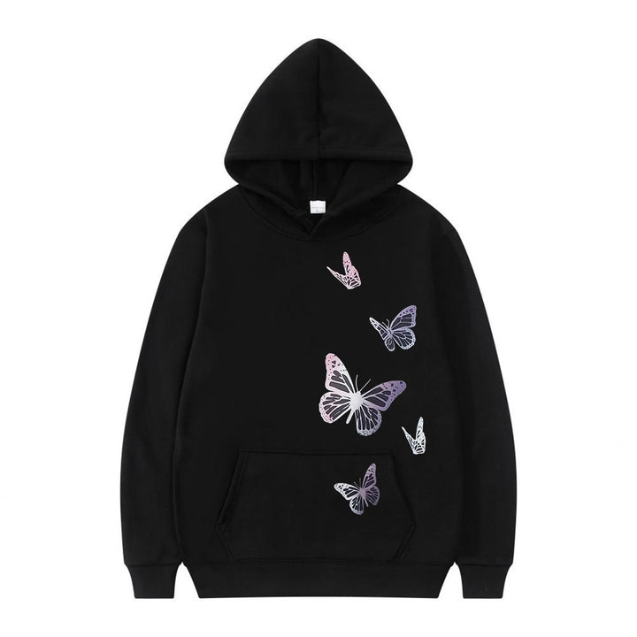 Women's hoodie with delicate butterfly motif Lisslune