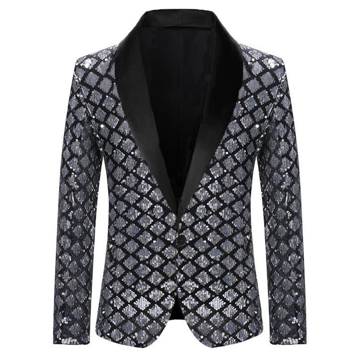 Men's Glamorous Sequin Blazer Lisslune