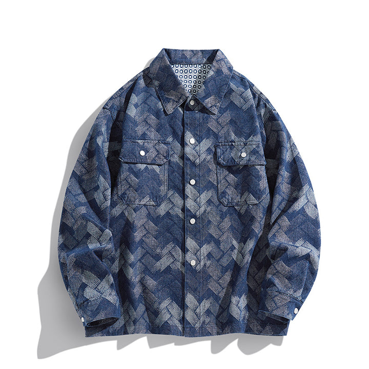 Men's Casual Denim Jacket Lisslune