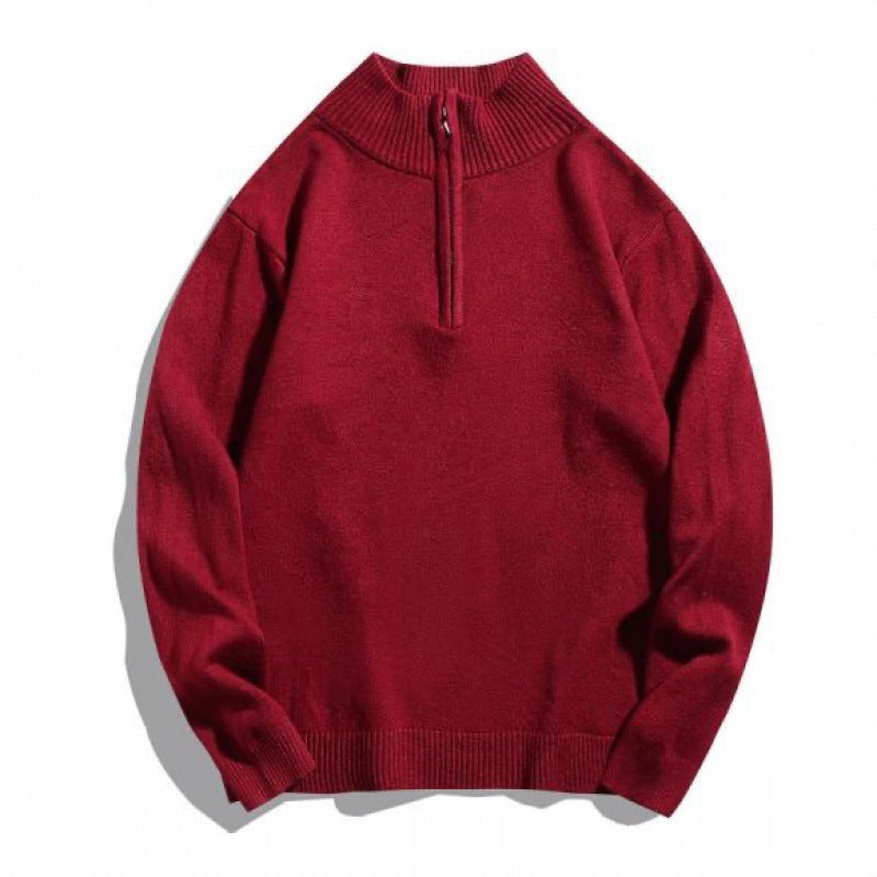 Men's cozy turtleneck sweater with zipper Lisslune