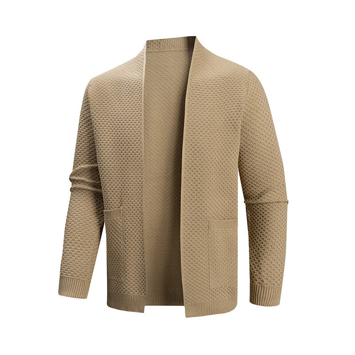 Men's cardigan with textured design and practical pockets Lisslune