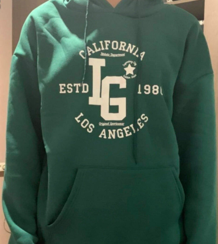 Women's hoodie with sporty California print Lisslune