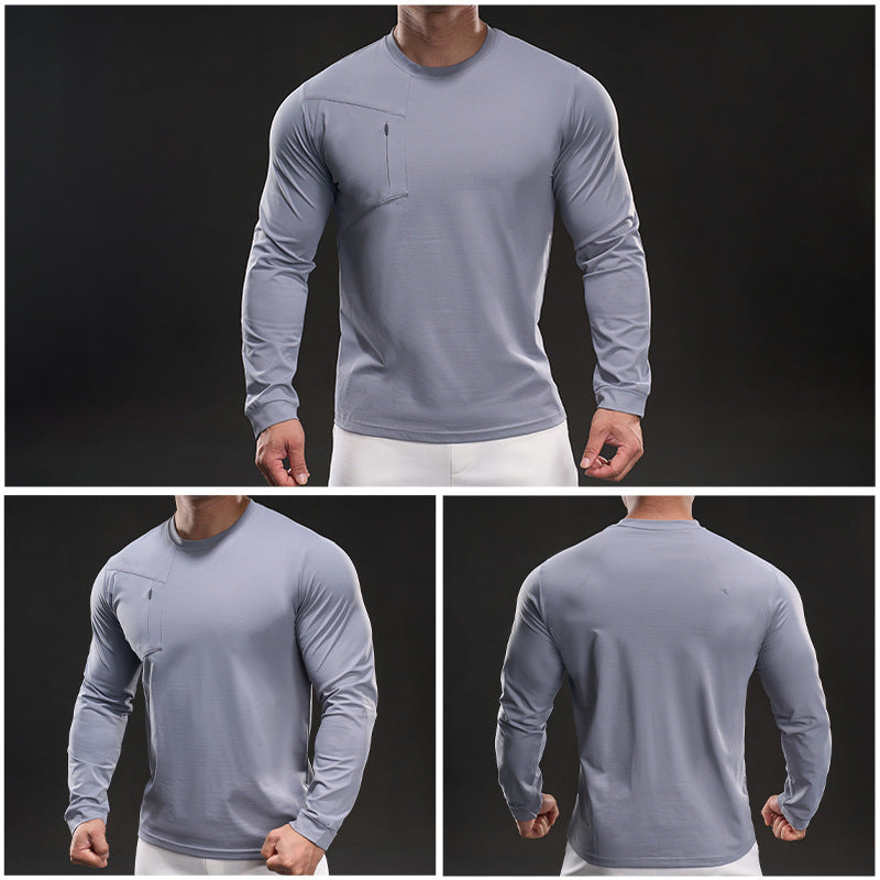 Men's Athletic Long Sleeve Shirt with Innovative Moisture Regulation Lisslune