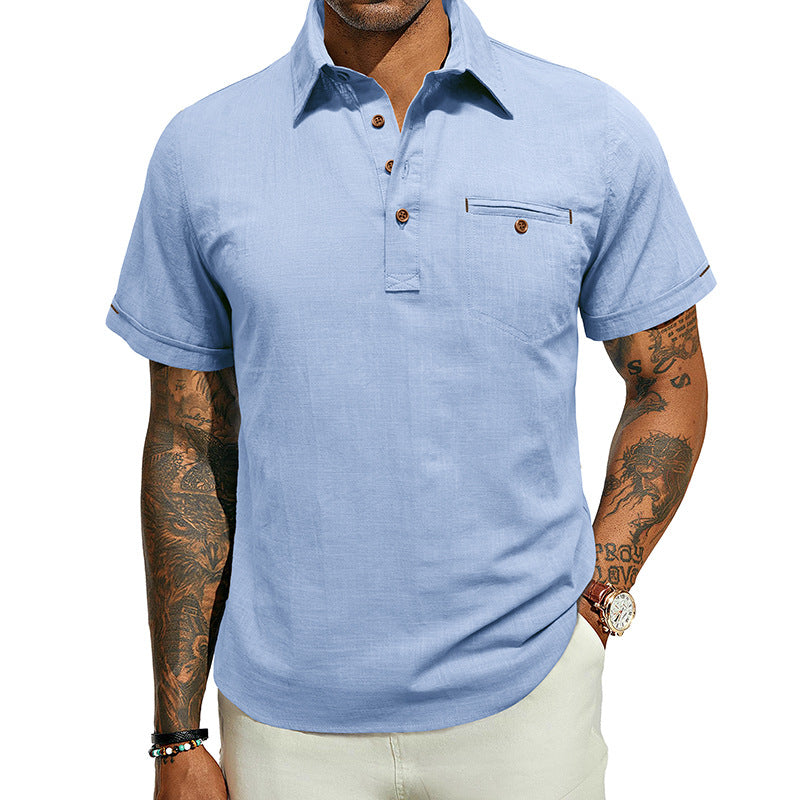 Men's Short Sleeve Shirt Lisslune