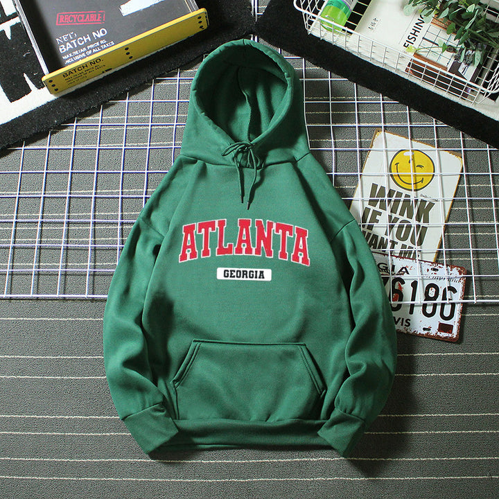 Women's hoodie with stylish Atlanta print Lisslune