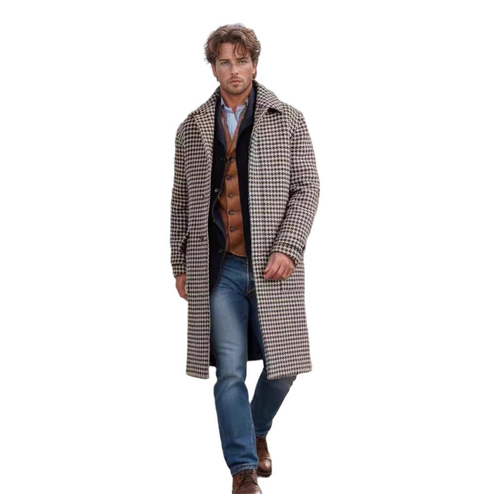Men's classic checked coat Lisslune