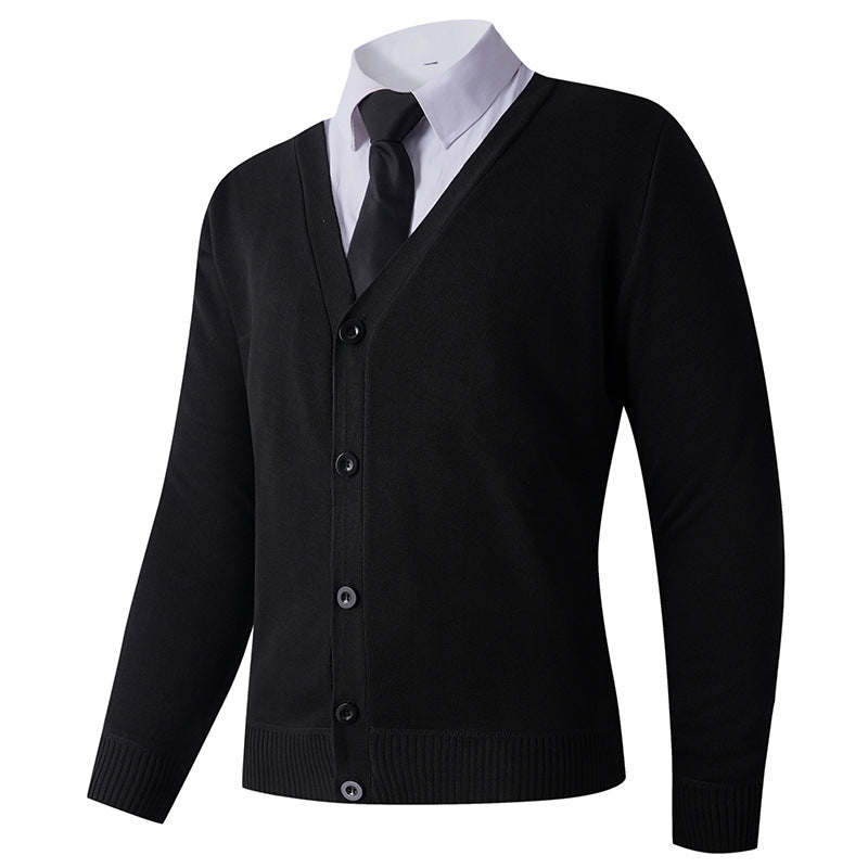 Men's cardigan with V-neck and button closure Lisslune