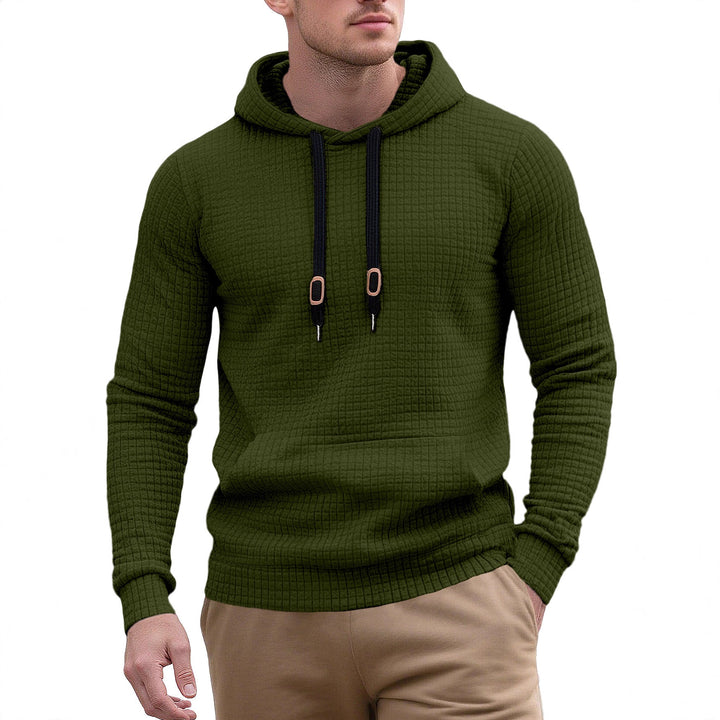 Men's stylish hoodie with textured design Lisslune