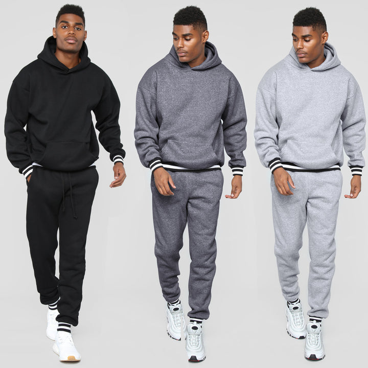 Men's sporty sweatshirt with comfortable joggers in urban style Lisslune