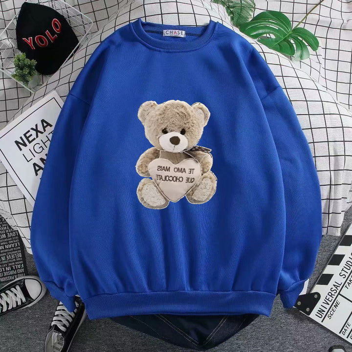 Women's sweatshirt with embroidered bear motif Lisslune