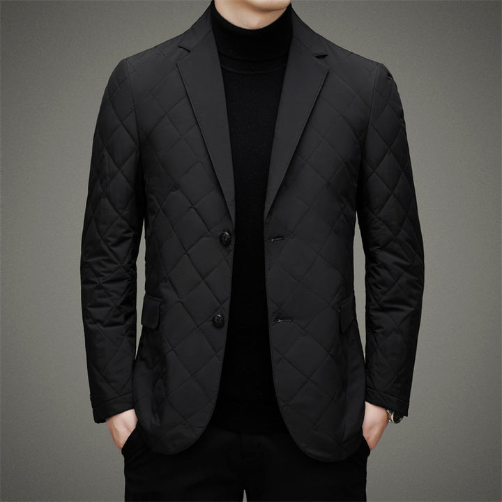 Men's Quilted Blazer Lisslune