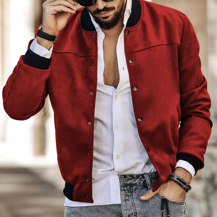 Men's bomber jacket in a casual style with practical pockets Lisslune