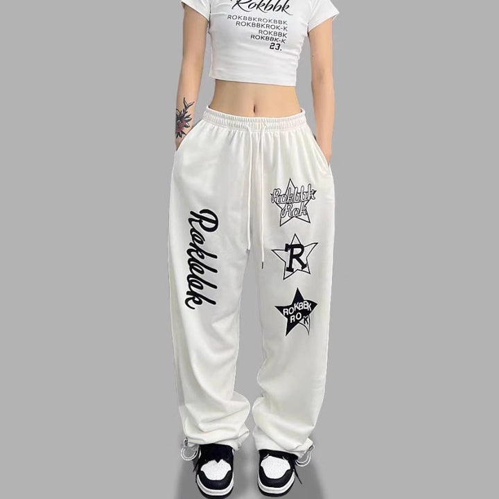 Women Chic Leisure Pants with Eye-Catching Graphics Lisslune