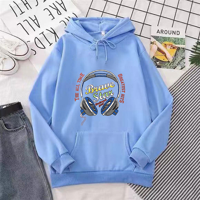 Women's hoodie with striking music design Lisslune