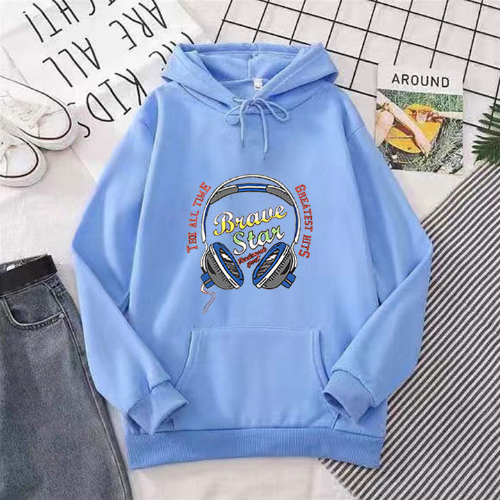 Women's hoodie with striking music design Lisslune