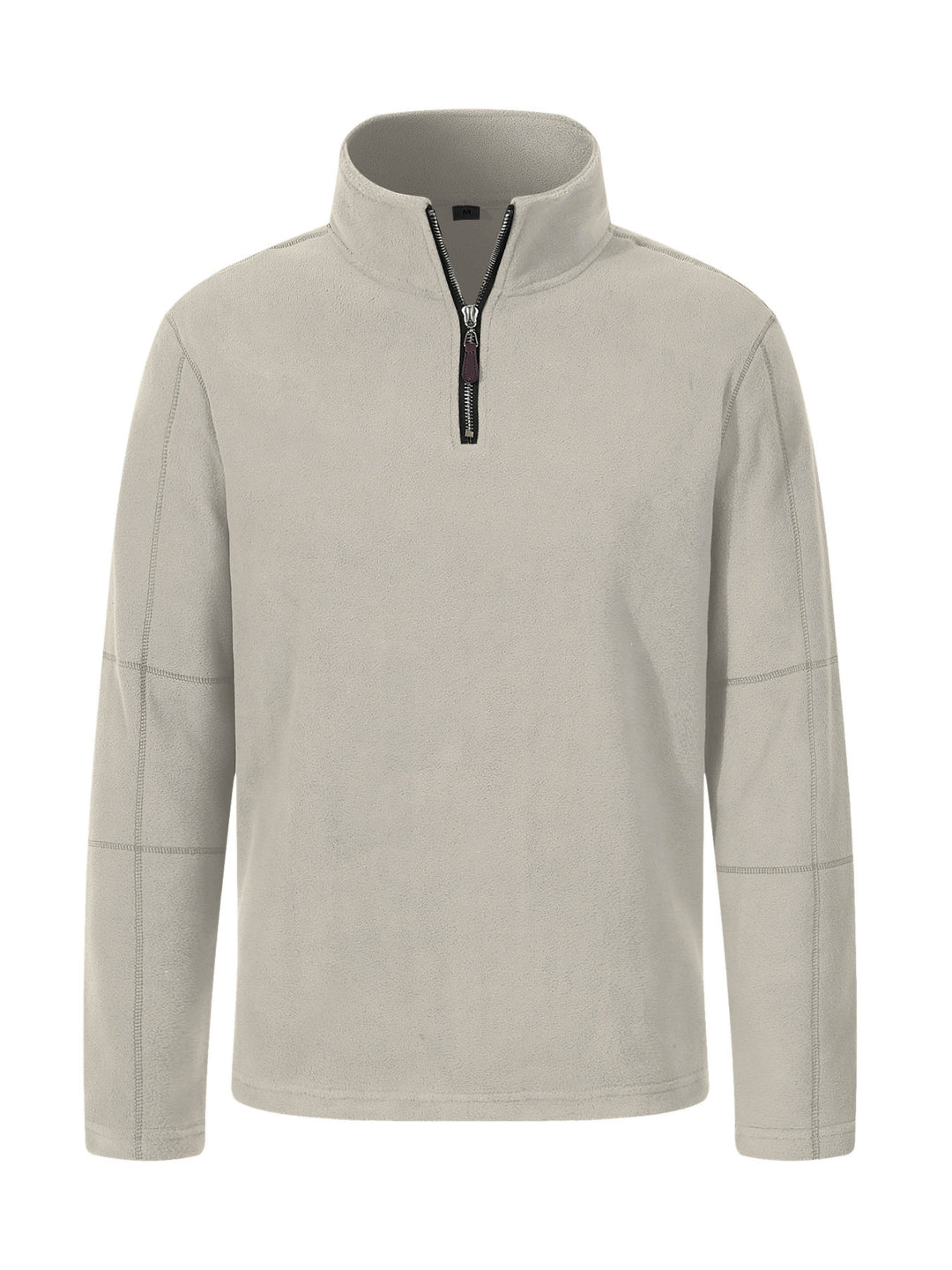 Men's fleece jacket with high collar and practical zipper Lisslune