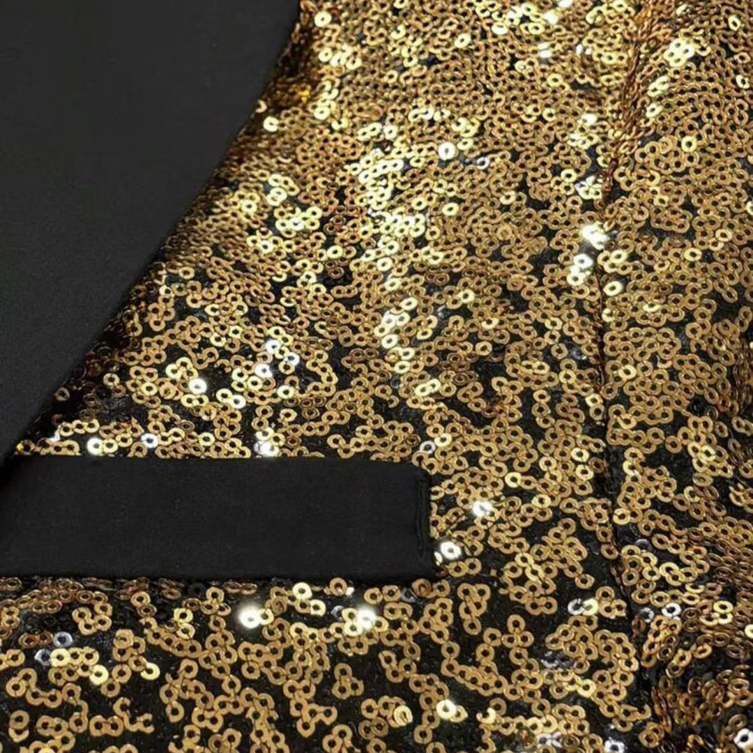 Men's elegant sequin blazer with luxurious design Lisslune