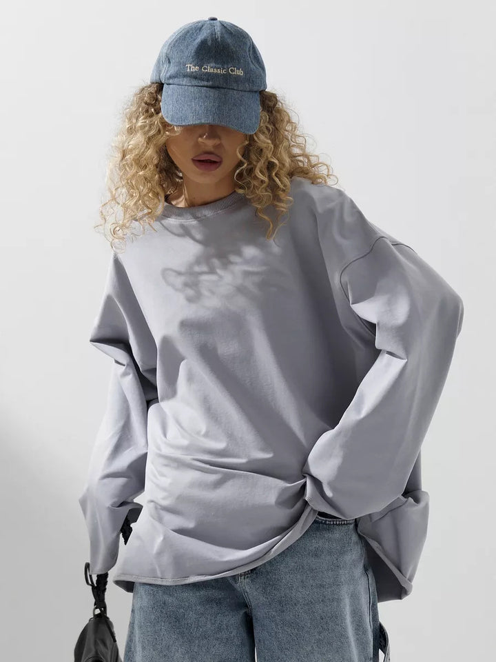 Women's oversized long sleeve shirt Lisslune