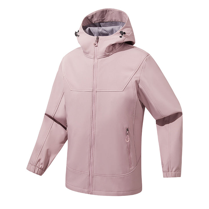 Men's Breathable Softshell Jacket with Adjustable Hood System Lisslune