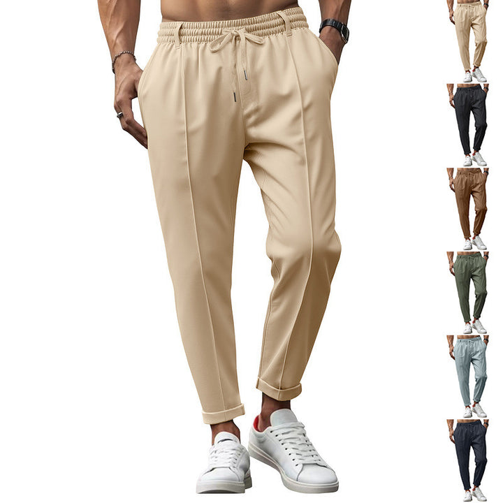 Men's stylish sports trousers with elastic waistband and practical side pockets Lisslune