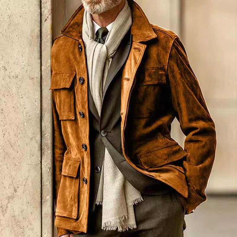 Men's Top Layer Made of High-Quality Suede Lisslune