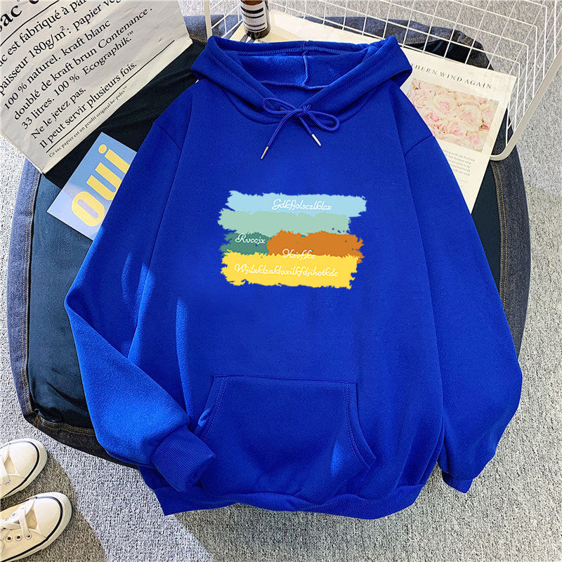 Women's casual hoodie with creative graphic design Lisslune