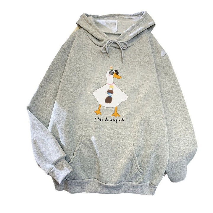 Women's hoodie with creative duck design Lisslune