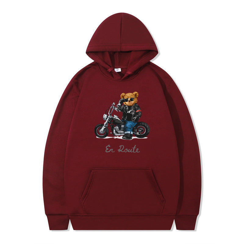 Women's hoodie with unique bear design and casual fit Lisslune