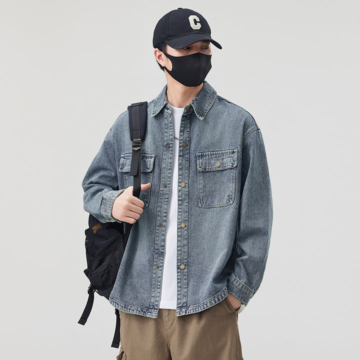 Men's Casual Denim Jacket Lisslune