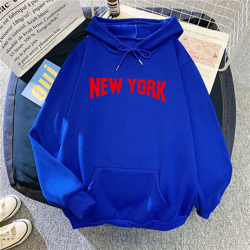 Women's hoodie with stylish New York design Lisslune