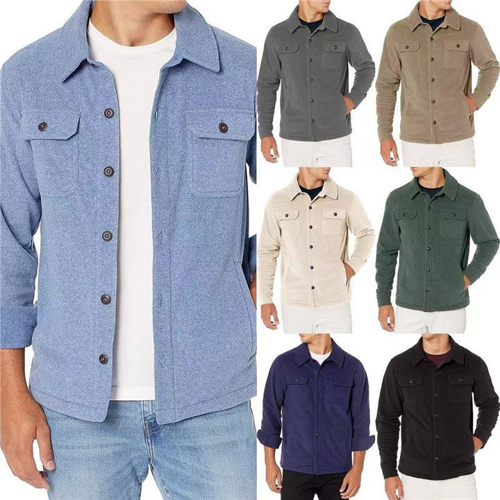 Men's fleece jacket with practical pockets Lisslune