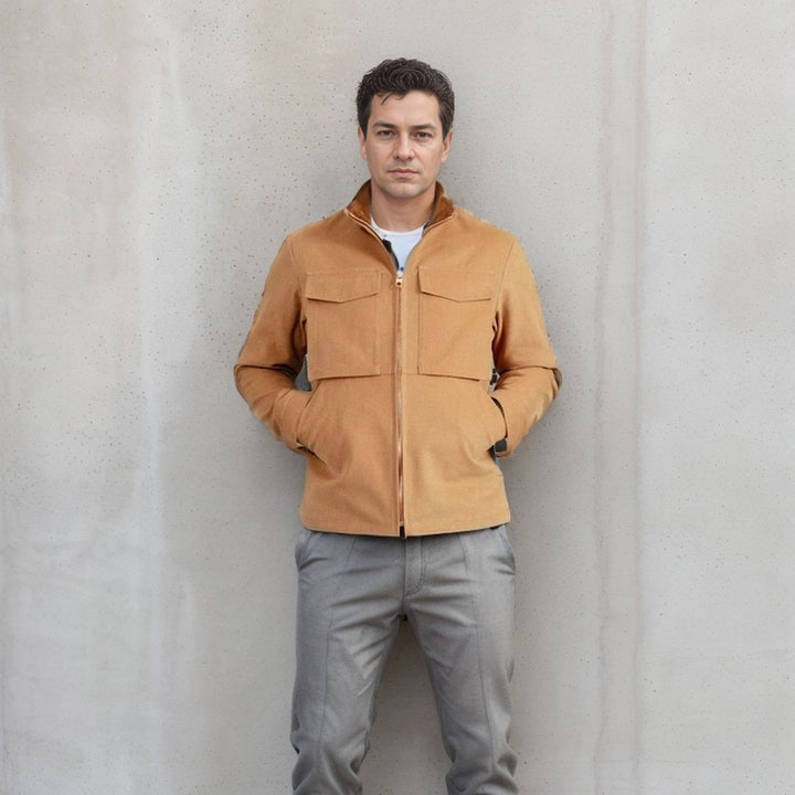 Men's utility jacket with practical pockets and modern design Lisslune