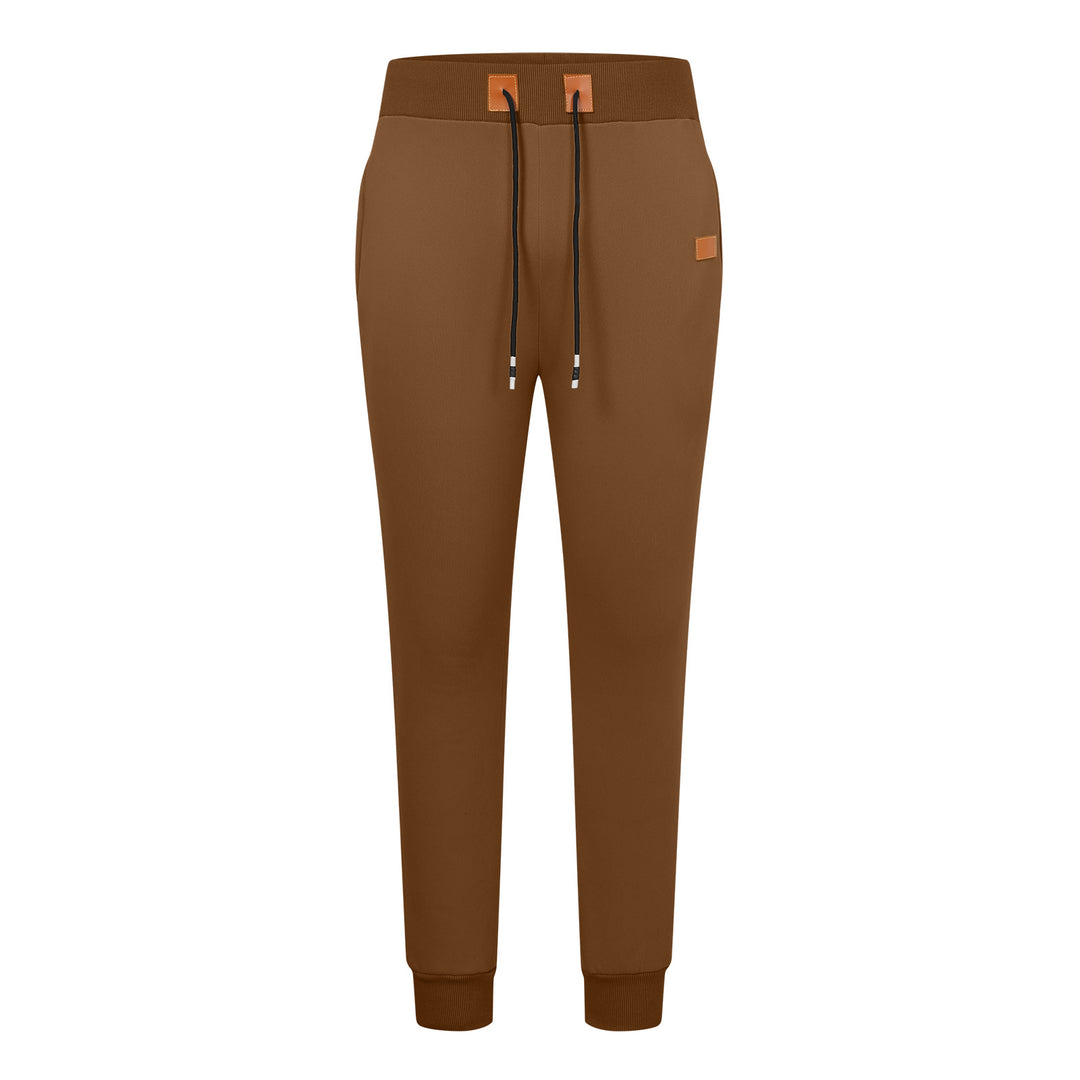 Men's Comfortable Jogging Pants with Adjustable Waist and Side Zipper Pockets Lisslune