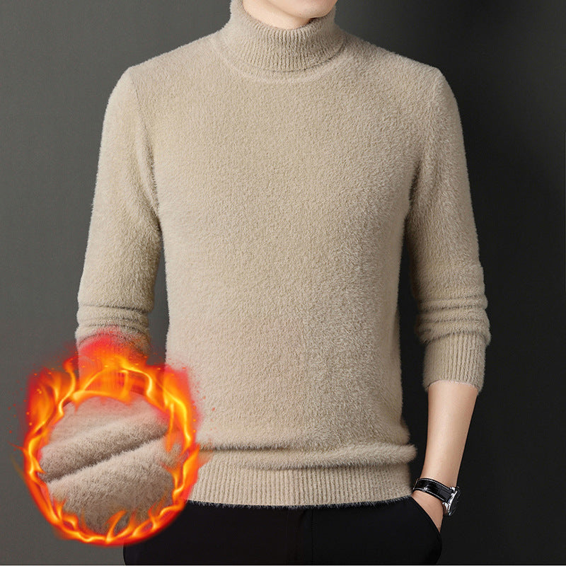 Men's high-quality turtleneck sweater made of soft material Lisslune