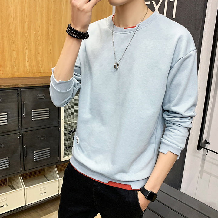 Men's casual sweatshirt with contrasting hem Lisslune
