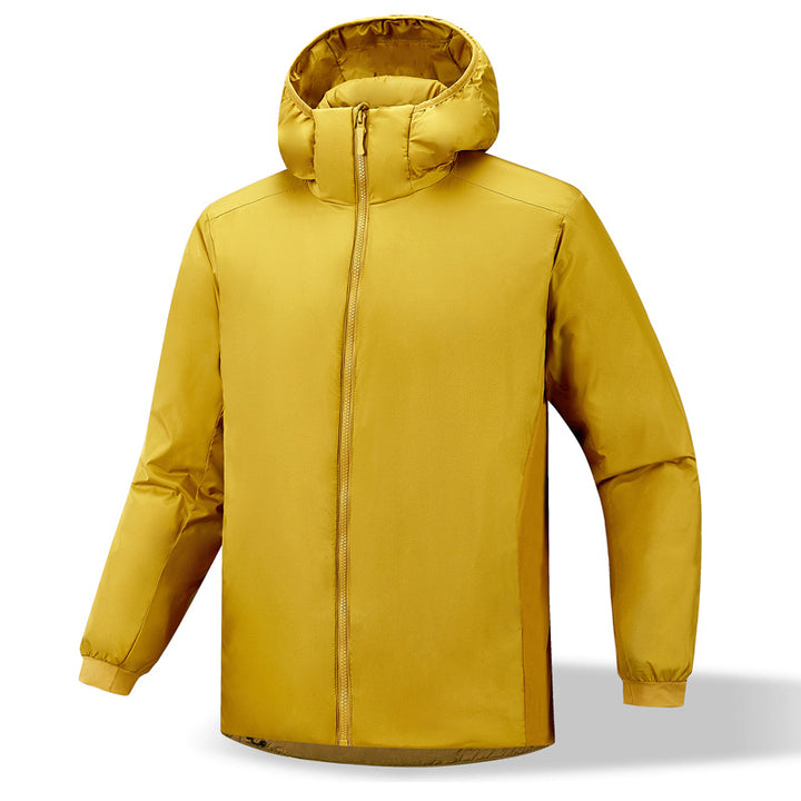 Men's insulating transitional jacket with adjustable hood and elastic sleeve cuffs Lisslune