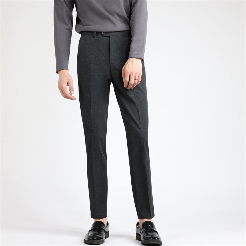 Men's elegant suit trousers with a slim fit and fine pattern Lisslune