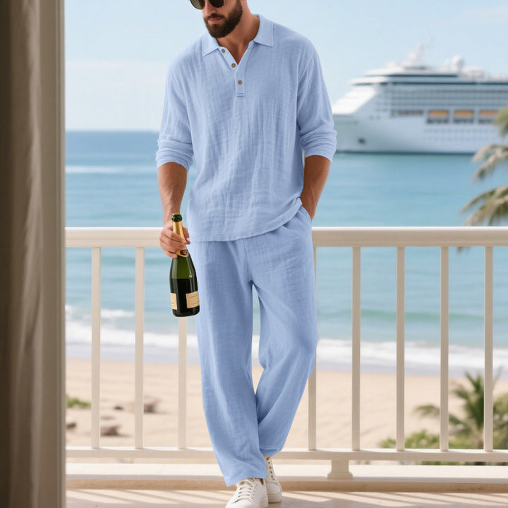 Men's Casual Leisure Set made of breathable material Lisslune