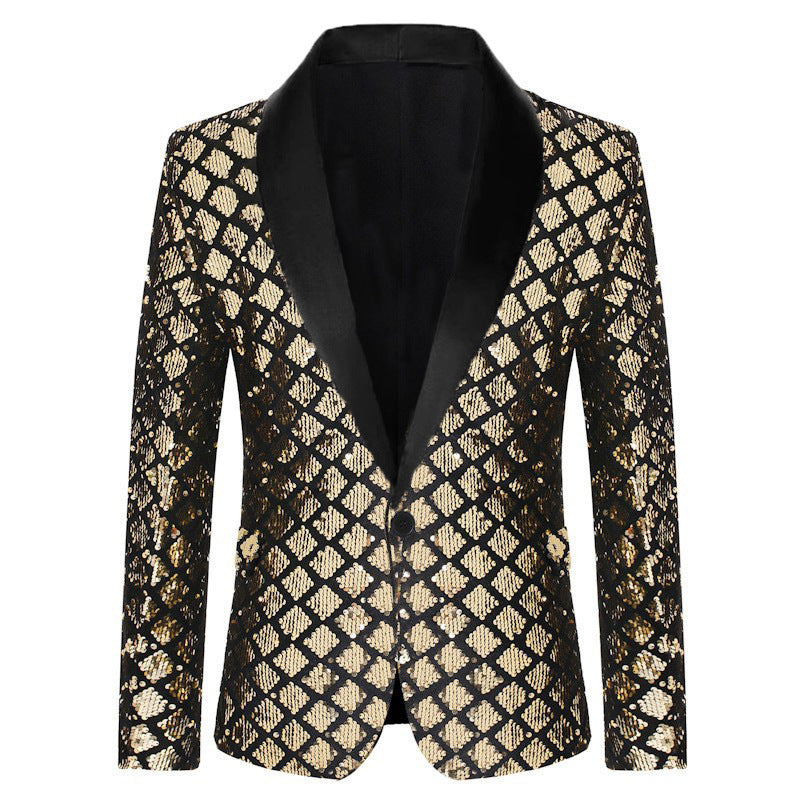 Men's Glamorous Sequin Blazer Lisslune