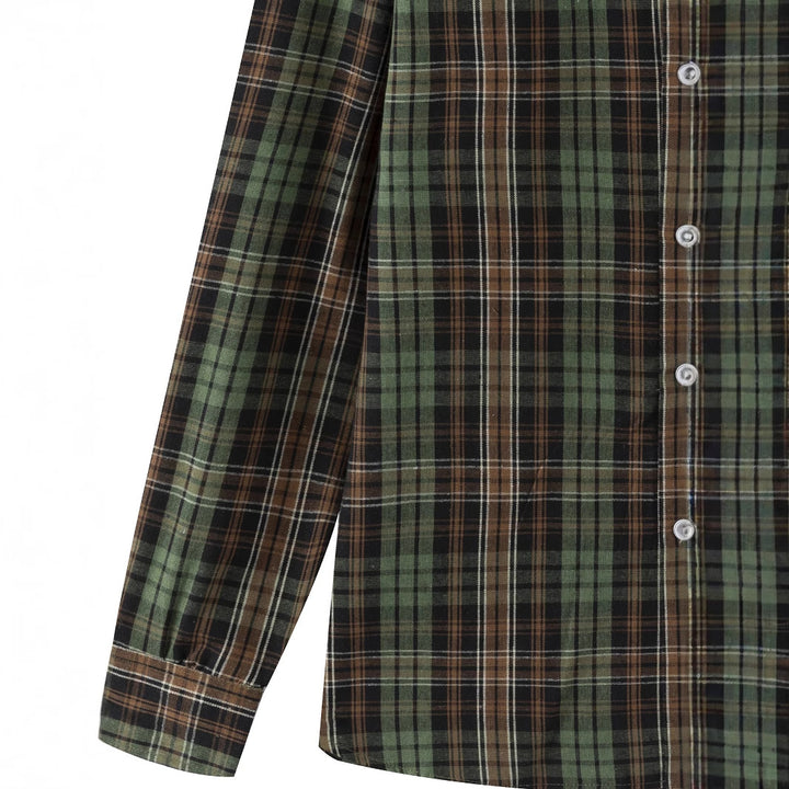 Men's Checked Cotton Shirt Lisslune