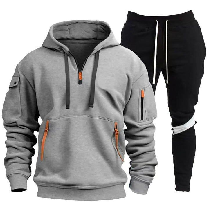 Men's sporty hoodie and jogging pants combination Lisslune