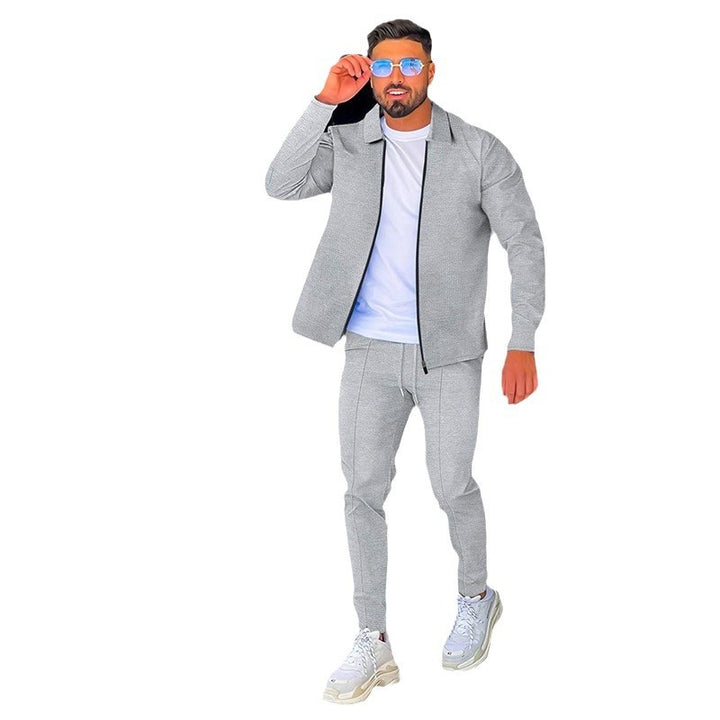 Men's tracksuit with zipper and elastic waistband Lisslune