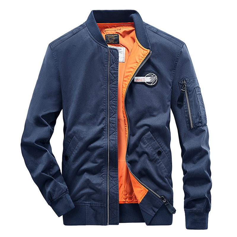 Men's bomber jacket with side pockets and practical arm pockets Lisslune