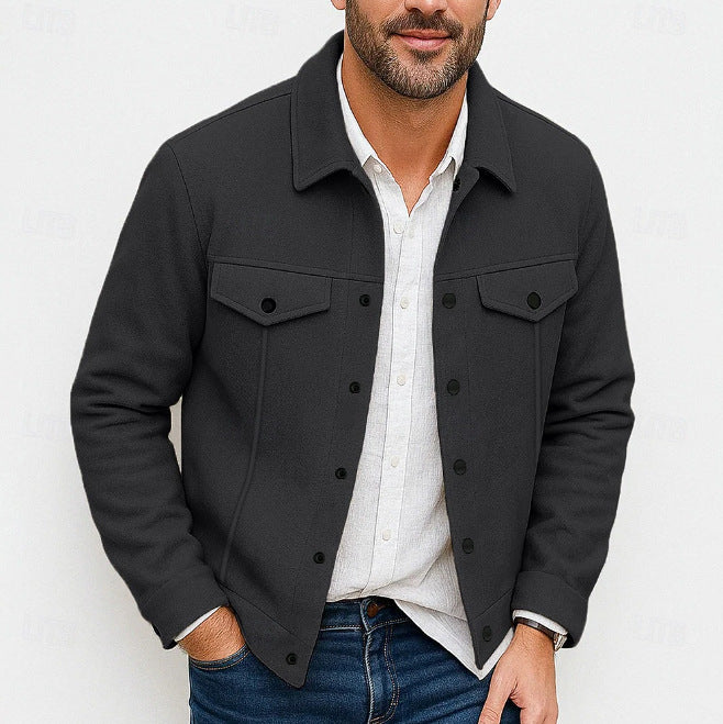 Men's stylish utility jacket with padded pockets Lisslune