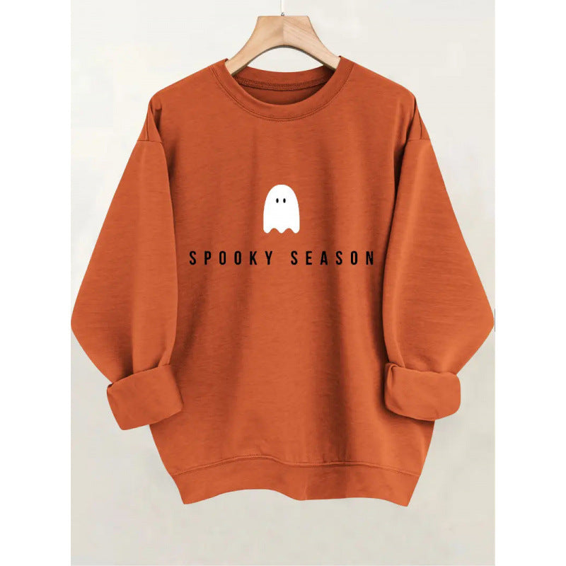 Women's sweatshirt with casual spooky design and soft inner fleece Lisslune