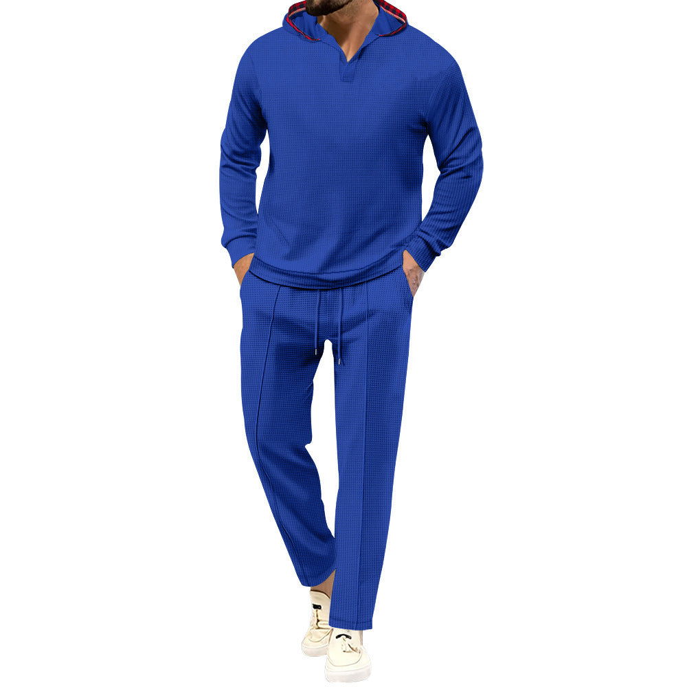 Men's Comfortable Waffle Structure Leisure Suit Lisslune
